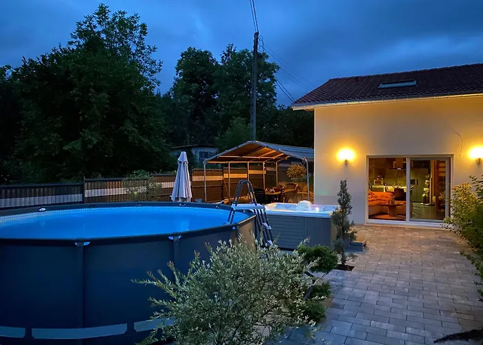 度假居 Maison Neuve Cocooning 6 Personnes Avec Et Piscine Chauffee